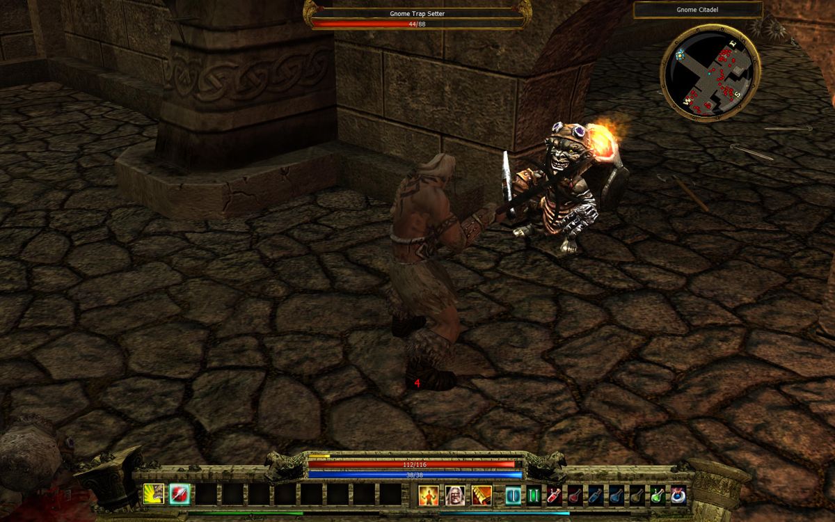Loki: Heroes of Mythology (Windows) screenshot: In the gnomes' citadel.