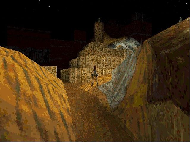 Tomb Raider: Gold (DOS) screenshot: View