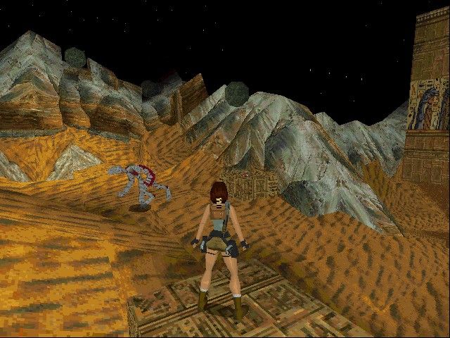 Tomb Raider: Gold (DOS) screenshot: Curse of the mummy