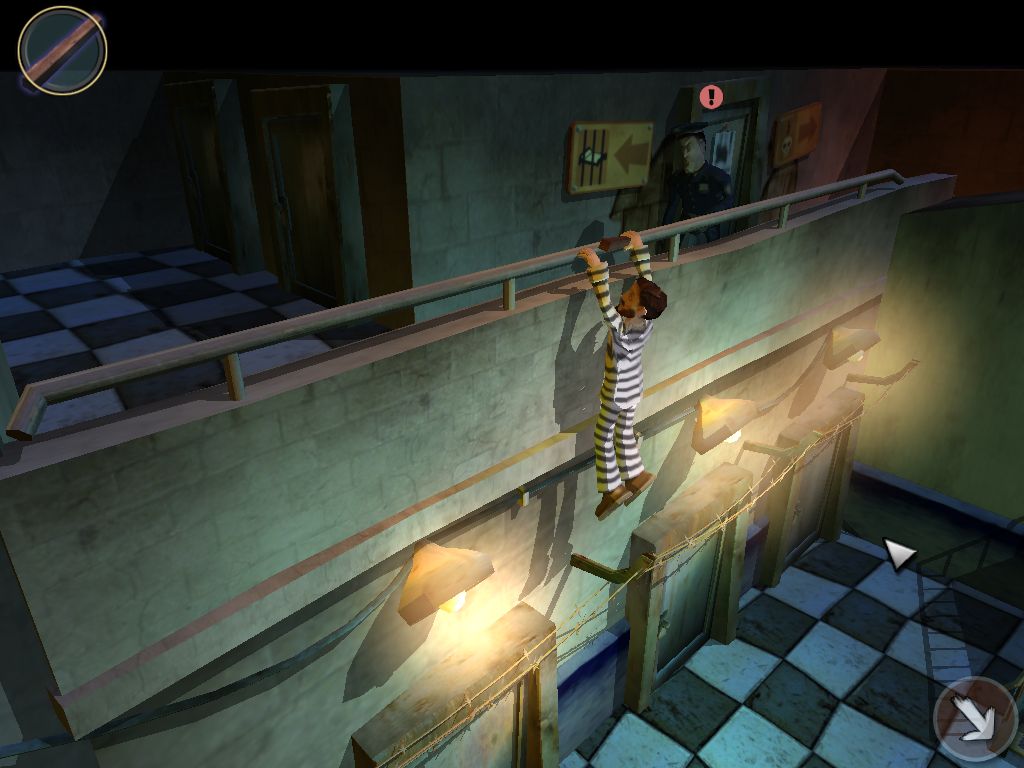 Evil Days of Luckless John (Windows) screenshot: Climbing is also present in the game.