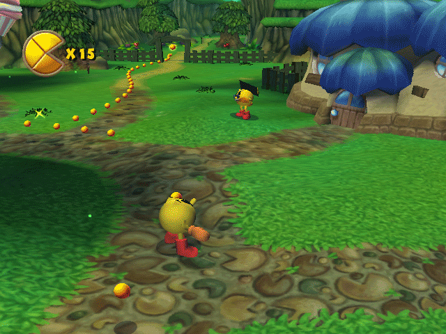 Pac-Man World 2 (Windows) screenshot: Exploring Pac-Village