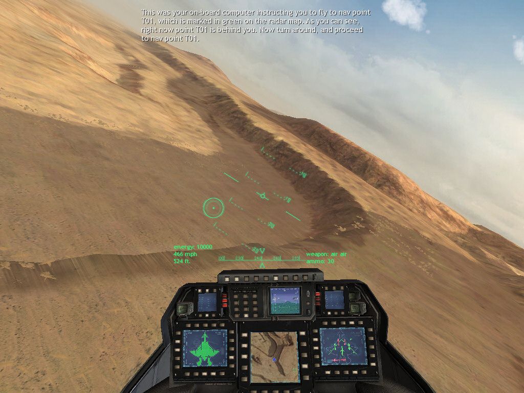 JetFighter 2015 (Windows) screenshot: making a flyby