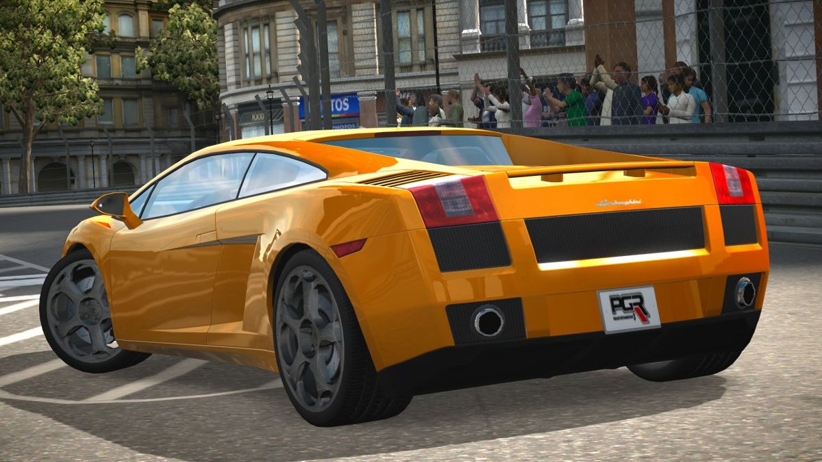 Project Gotham Racing 3 (Xbox 360) screenshot: Close-up of a Lamborghini Gallardo