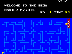 SEGA Master System (included games) (SEGA Master System) screenshot: Snail Game Round 1