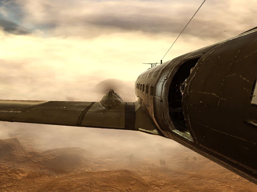 Medal of Honor: Airborne (Windows) screenshot: Prepare to jump.