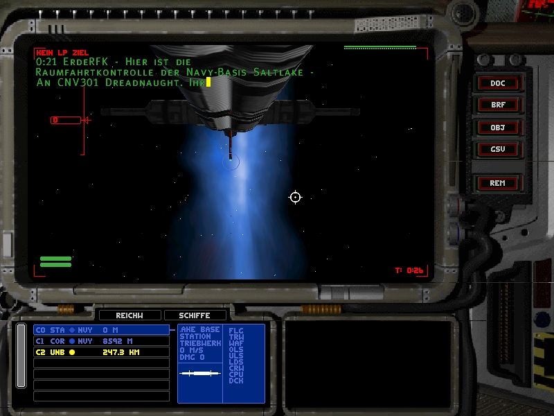 Independence War: The Starship Simulator (Windows) screenshot: Ready to launch.