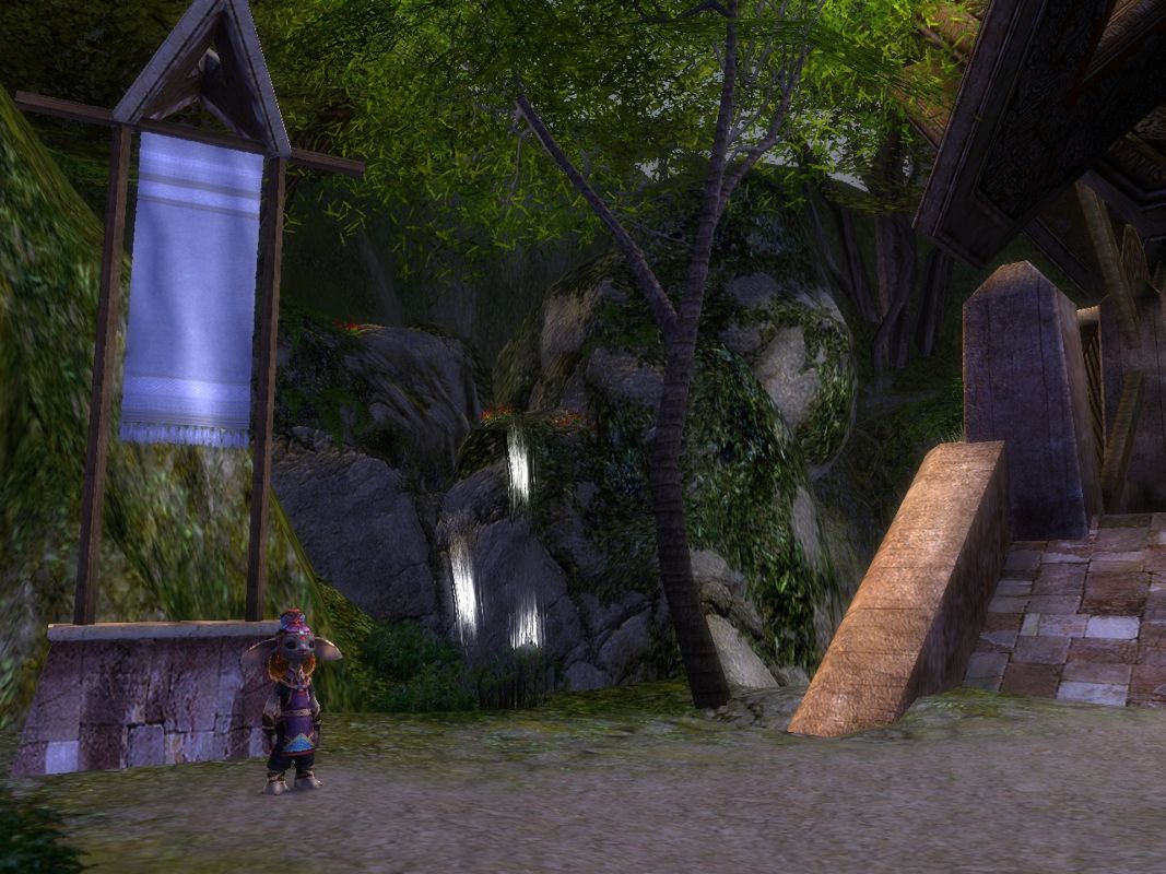 Guild Wars: Eye of the North (Windows) screenshot: The Asura make their home along the Tarnished Coast, south of the Maguuma Jungle.