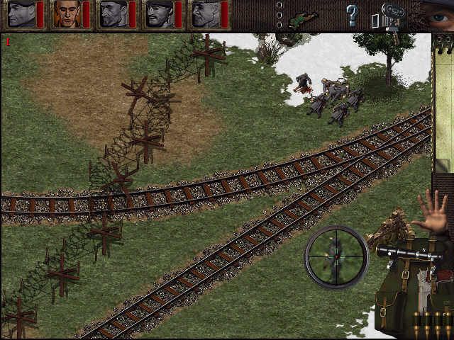 Commandos: Behind Enemy Lines (Windows) screenshot: im going to use my sniper-scope