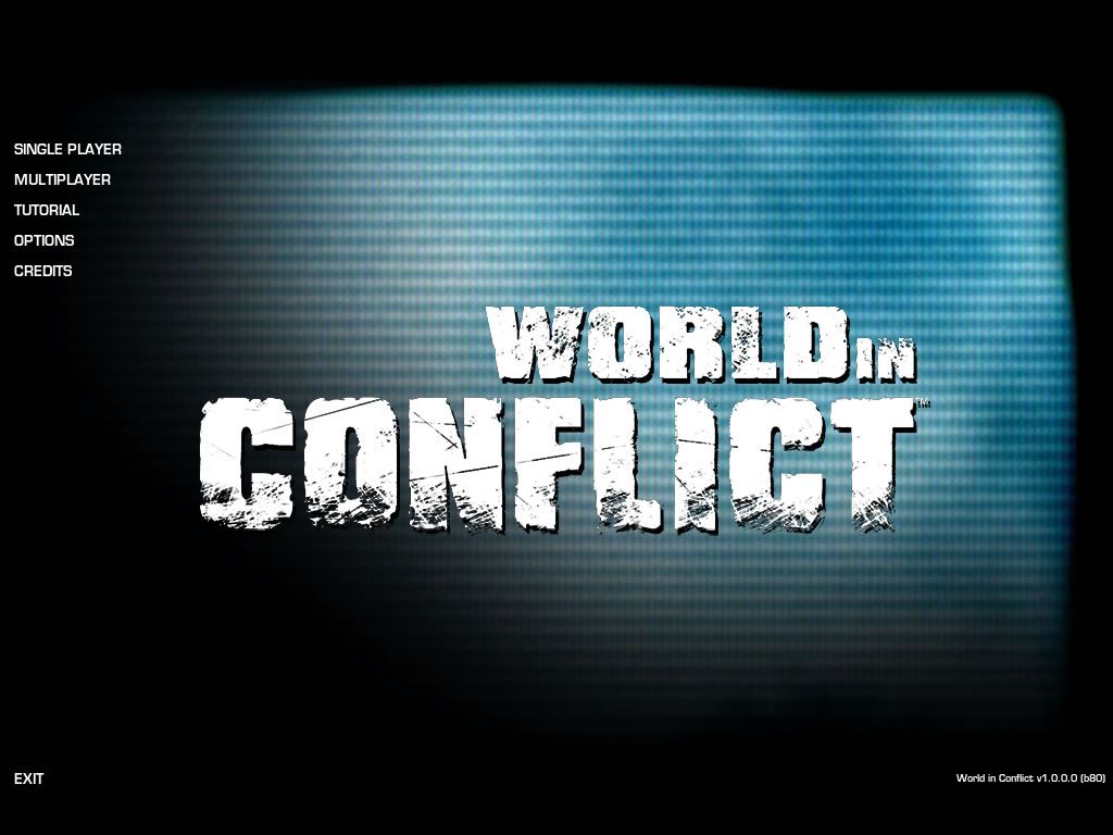 World in Conflict (Windows) screenshot: Title screen