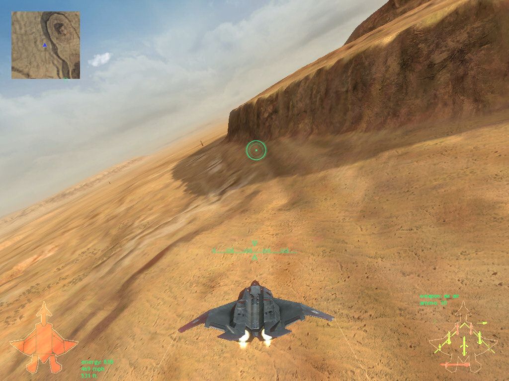 JetFighter 2015 (Windows) screenshot: using turbo mode