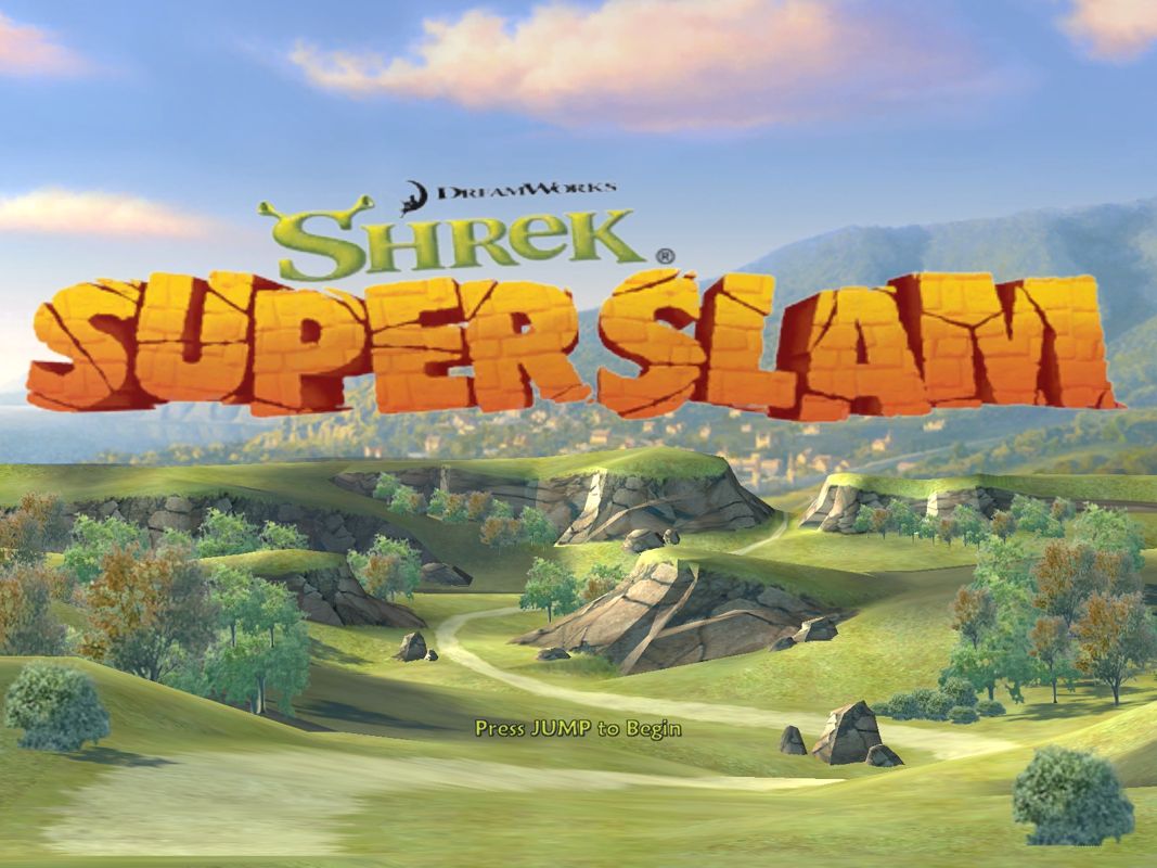 Shrek SuperSlam (Windows) screenshot: Title screen