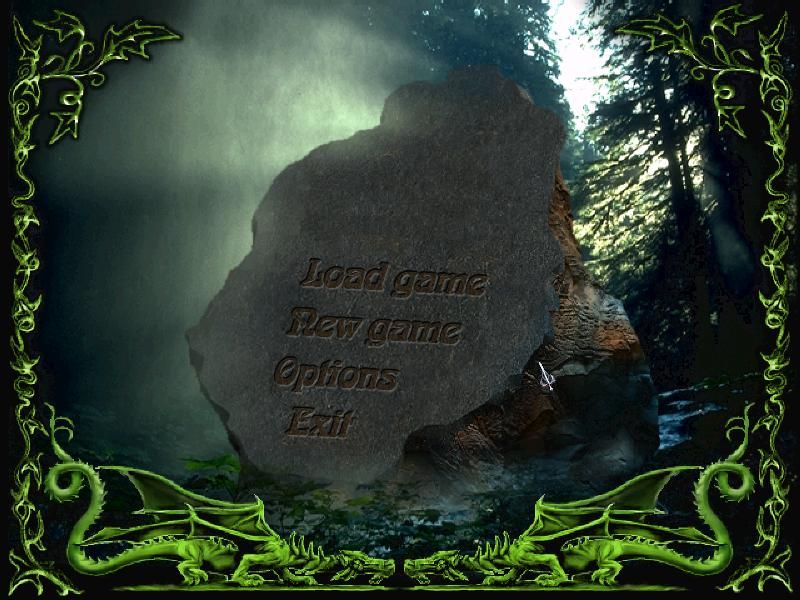 Legend of the North: Konung (Windows) screenshot: Main menu