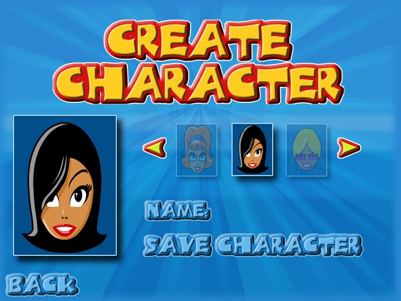 Brainstorm: The Game Show (Windows) screenshot: Character creation