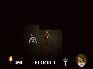 Haunted House (Windows) screenshot: When carrying the scepter, enemies cannot see you.