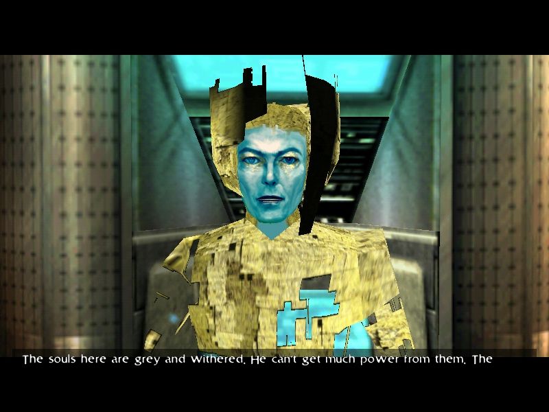 Omikron: The Nomad Soul (Windows) screenshot: Boz - the leader of the Awakened - his face was based in David Bowie's face