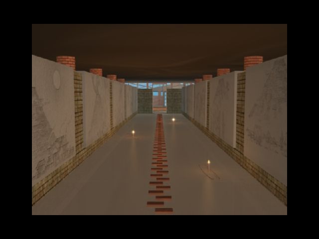 Comer (Windows) screenshot: Frozen hallway