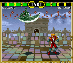 Doomsday Warrior (SNES) screenshot: Nuform looks especially deadly here