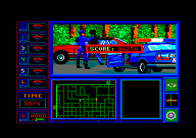 Chicago 90 (Amstrad CPC) screenshot: They've got me