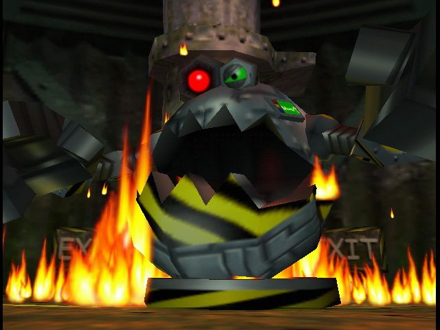 Conker's Bad Fur Day (Nintendo 64) screenshot: This thing used to be a haystack