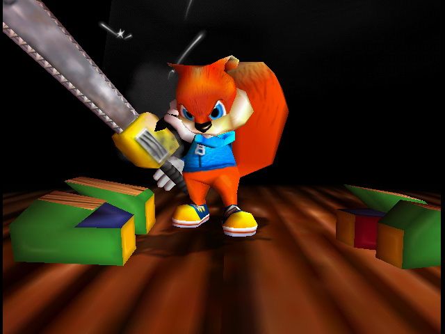 Conker's Bad Fur Day (Nintendo 64) screenshot: Logo Mutilation