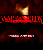 War of the Worlds (J2ME) screenshot: Title screen