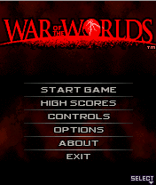 War of the Worlds (J2ME) screenshot: Main game screen