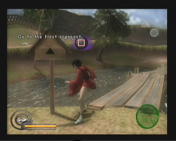 Red Ninja: End of Honor (PlayStation 2) screenshot: Press square to receive the instructions for the tutorials