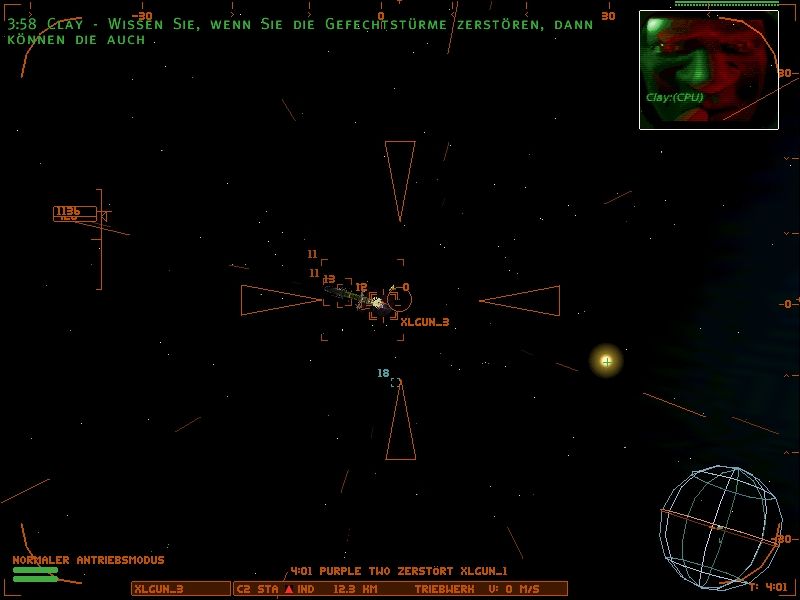 Independence War: The Starship Simulator (Windows) screenshot: Remote-controlled C-hunter