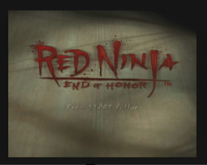 Red Ninja: End of Honor (PlayStation 2) screenshot: Title