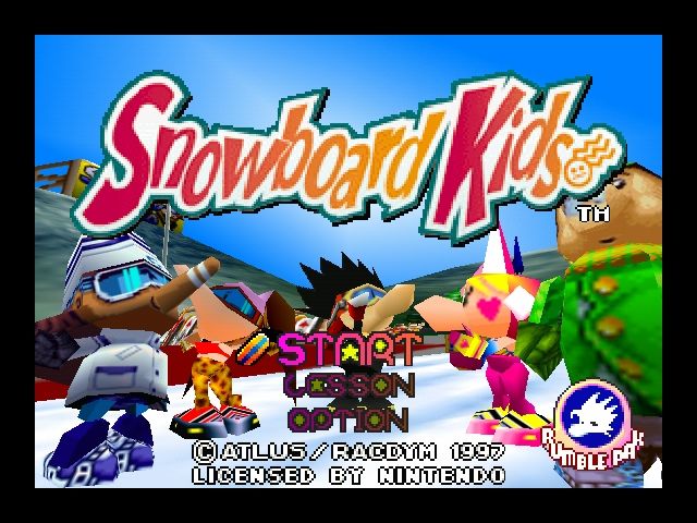 Snowboard Kids (Nintendo 64) screenshot: Title screen