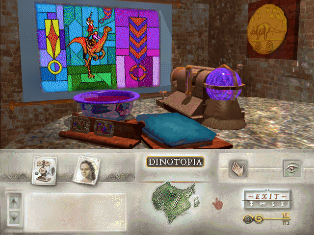 Dinotopia (DOS) screenshot: Slides