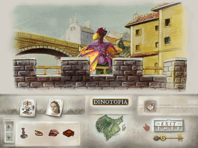 Dinotopia (DOS) screenshot: City guide