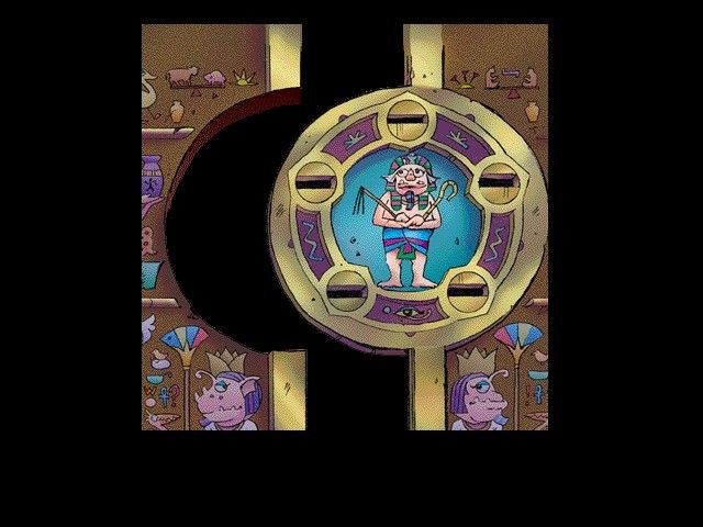The Mummy Mystery (Windows) screenshot: Ominous creaking...tomb door closing....