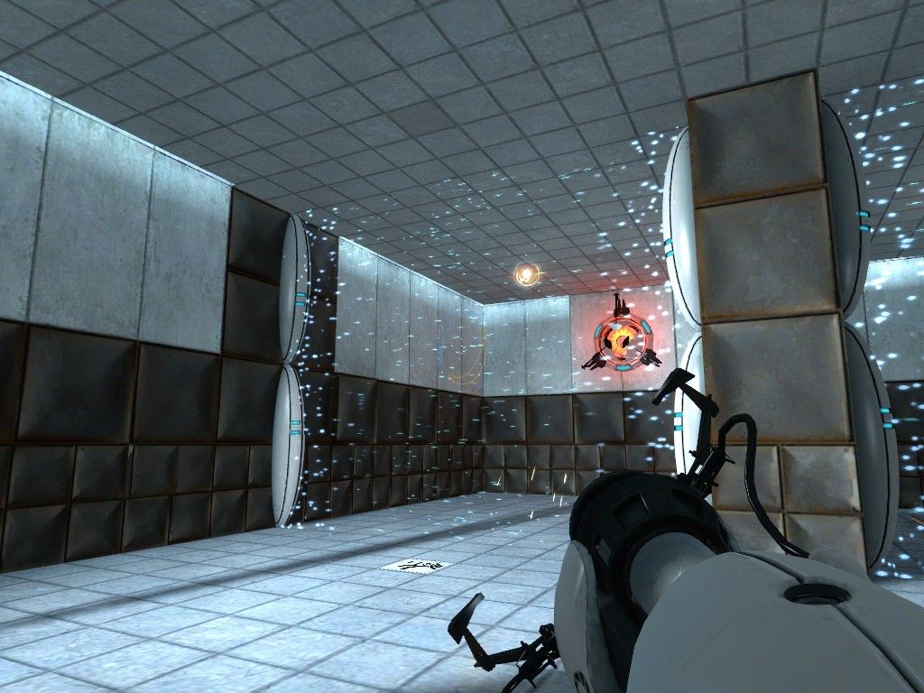 Portal (Windows) screenshot: You will have to guide the Energy Pellet to the port.