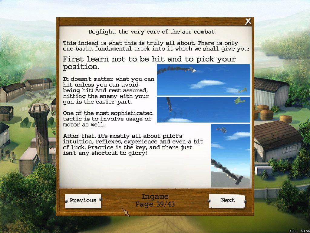 Triplane Turmoil II (Windows) screenshot: Game basics