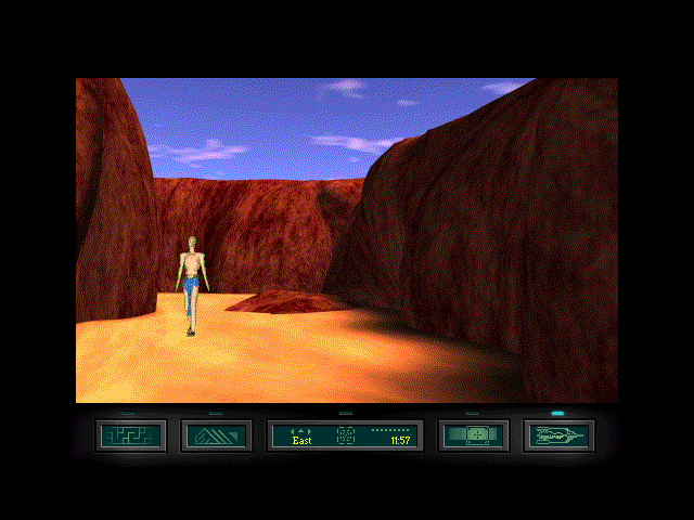 Ray Bradbury's The Martian Chronicles Adventure Game (Windows 3.x) screenshot: A Mars inhabitant