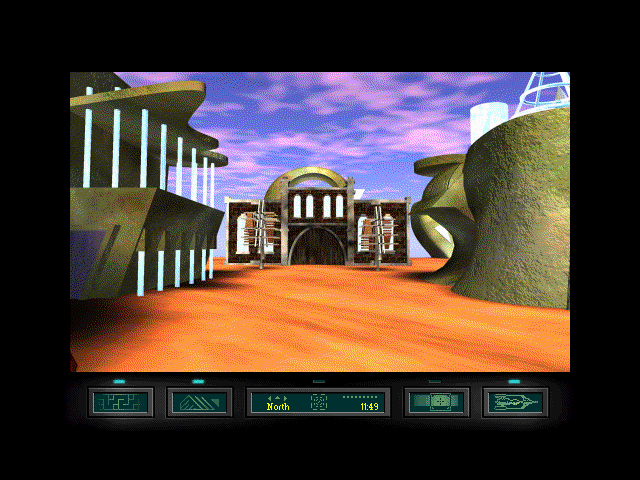 Ray Bradbury's The Martian Chronicles Adventure Game (Windows 3.x) screenshot: Martian city