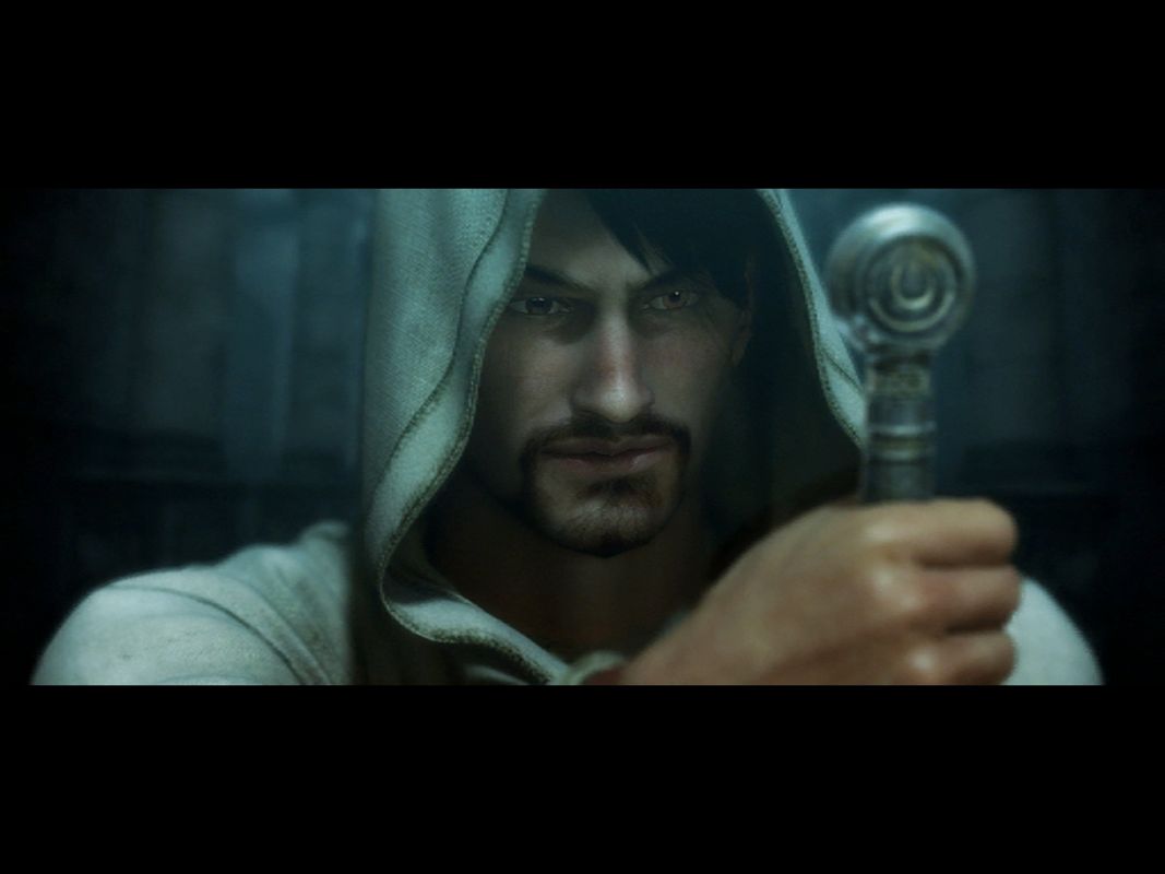 Legend: Hand of God (Windows) screenshot: Targon - the player character. (Intro)