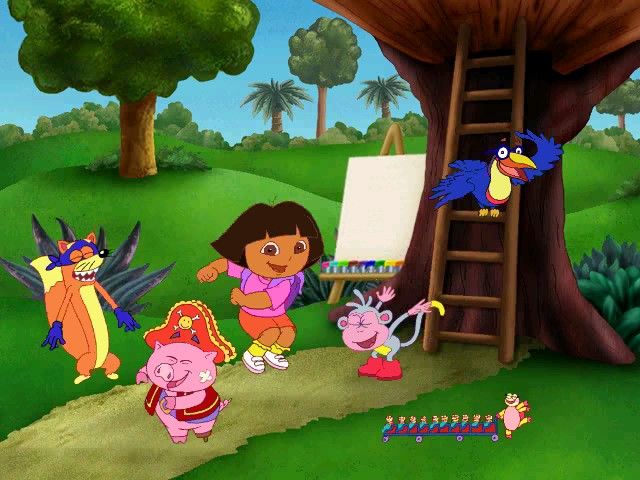 Dora the Explorer: Lost City Adventure (Windows) screenshot: A grand dancing and singing celebration!