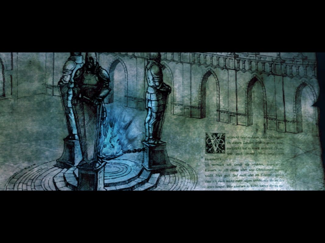 Legend: Hand of God (Windows) screenshot: The Holy Flame. (Intro)
