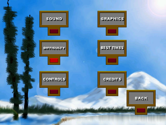 Snowmobile Championship 2000 (Windows) screenshot: Options