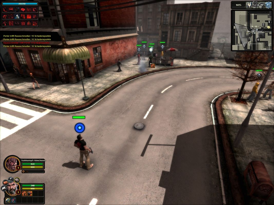 Escape from Paradise City (Windows) screenshot: Porter prepares himself to take on those five bad guys.