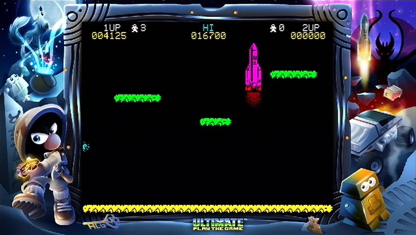 Jetpac Refuelled (Xbox 360) screenshot: ...then, blast off to the next level!