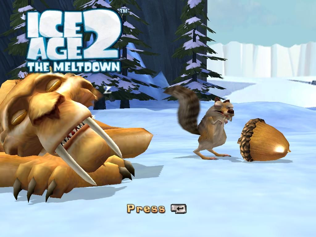 Ice Age 2: The Meltdown (Windows) screenshot: Everybody's favourite squirrel
