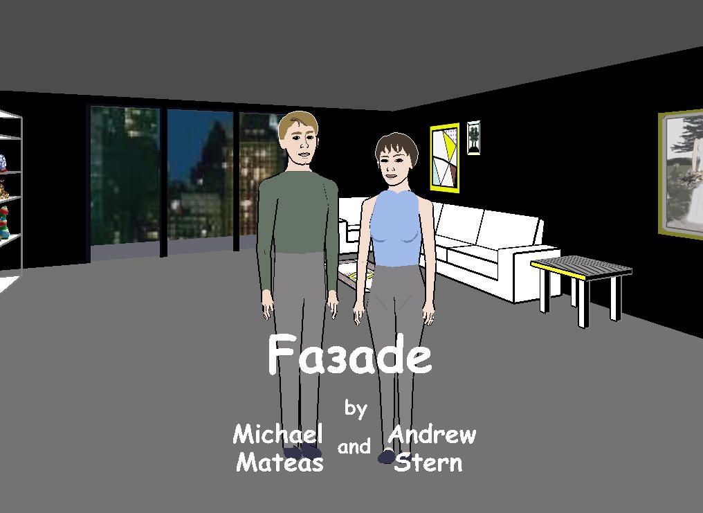 Façade (Windows) screenshot: Title screen