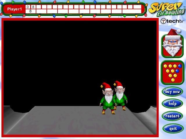 Super Elf Bowling (Windows) screenshot: I left 2 elves.