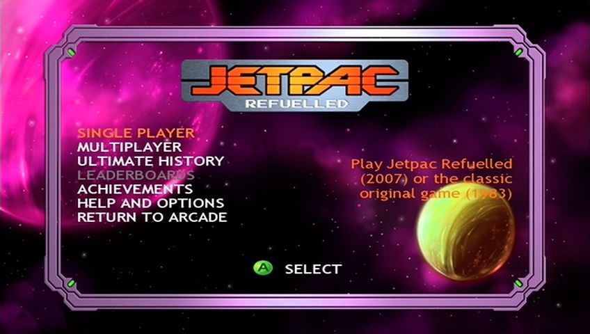 Screenshot of Jetpac Refuelled (Xbox 360, 2007) - MobyGames