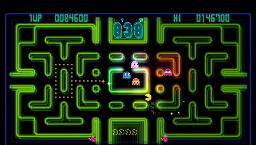 Pac-Man: Championship Edition (Xbox 360) screenshot: Challenge mode 1