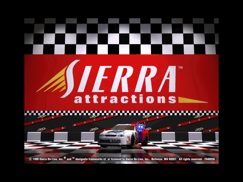 3-D Ultra NASCAR Pinball (Windows) screenshot: Sierra logo