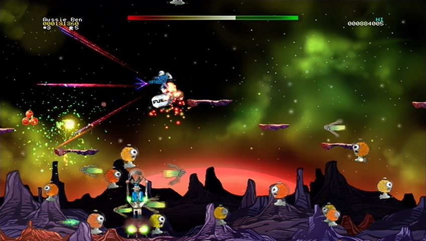 Screenshot of Jetpac Refuelled (Xbox 360, 2007) - MobyGames